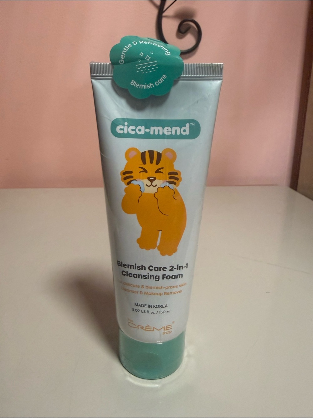 The Crème Shop cica-mend Blemish 2-in-1 Cleansing Foam Salicylic 5.07 fl